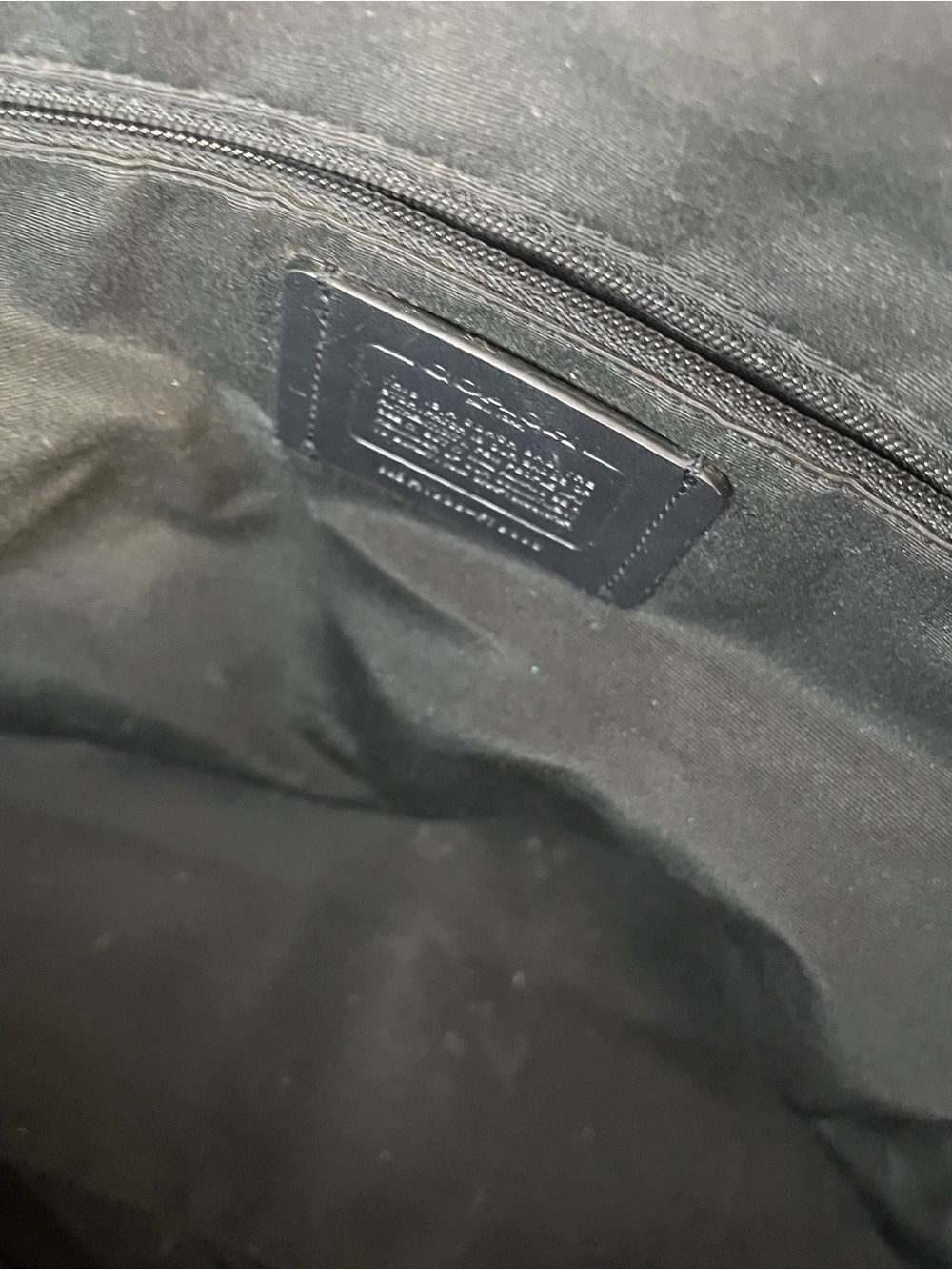 Coach Black Leather Tote Bag with Silver Hardware - Picture 12 of 16